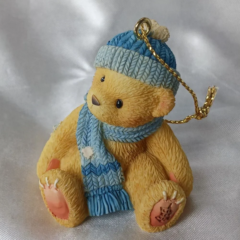 VINTAGE ENESCO CHERISHED TEDDIES BEAR ORNAMENT-NIKKI